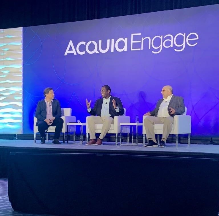 Le'Rhone Walker presenting at Acquia Engage