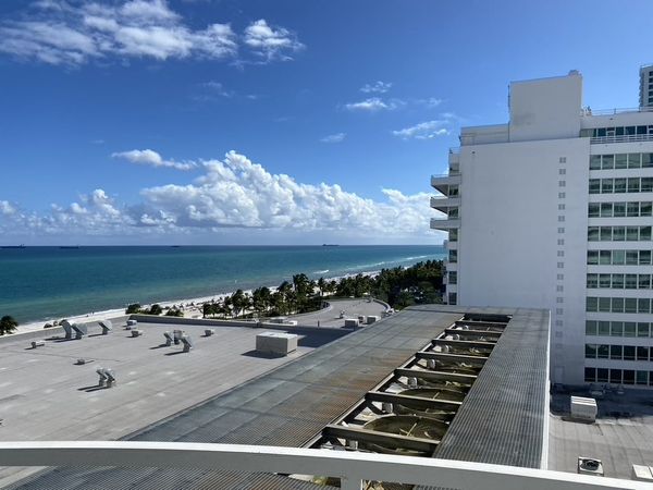 Miami beach from my hotel balcony